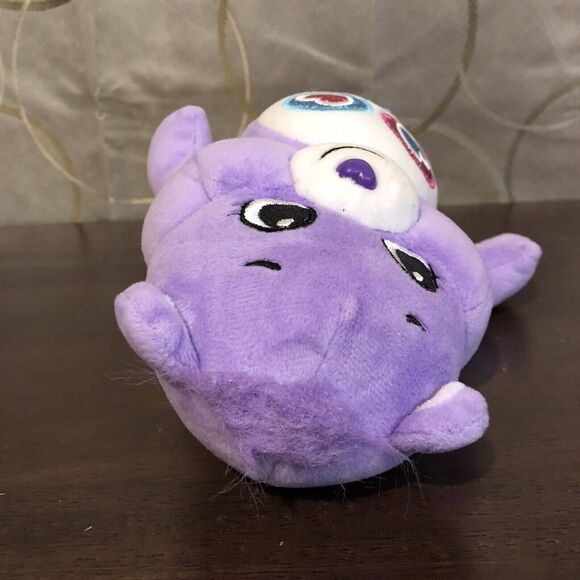 Care Bears Share Bear Purple Plush Stuffed Animal Toy 9" Basic Fun Lollipops Toy - Picture 7 of 11